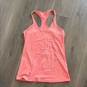 Lululemon Cool Racerback Tank Full Length Coral Size Large
